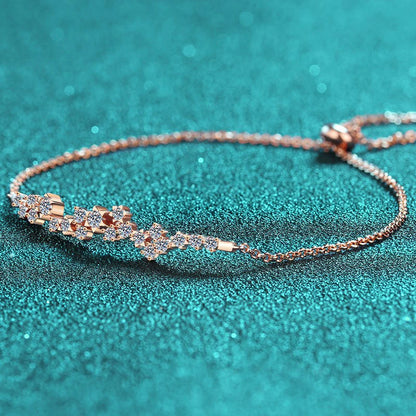 Moissanite Chain Bracelet