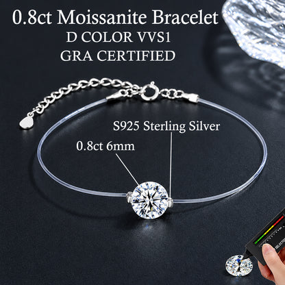 Floating Moissanite Bracelet