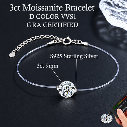 Floating Moissanite Bracelet