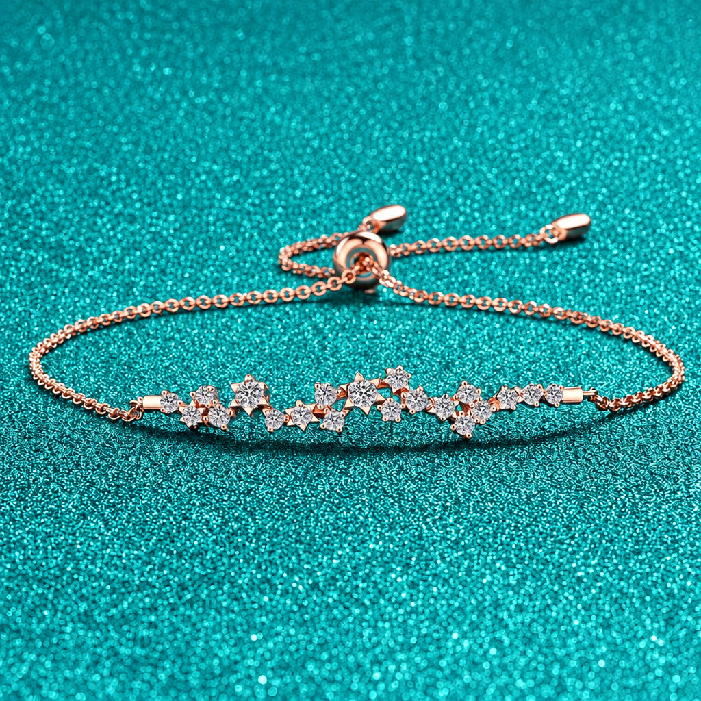 Moissanite Chain Bracelet