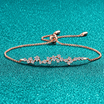 Moissanite Chain Bracelet
