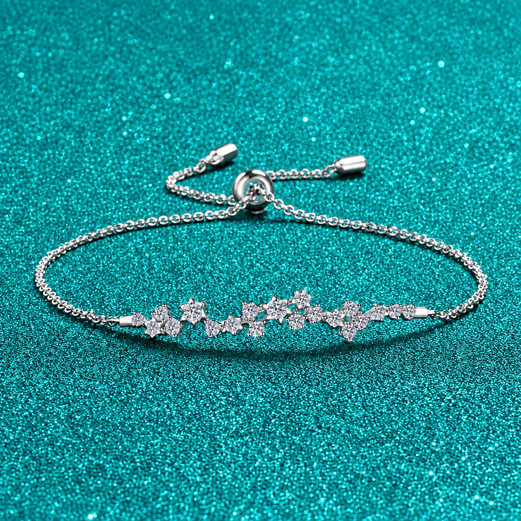 Moissanite Chain Bracelet