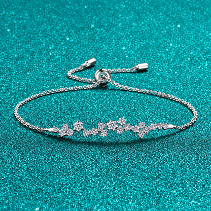Moissanite Chain Bracelet