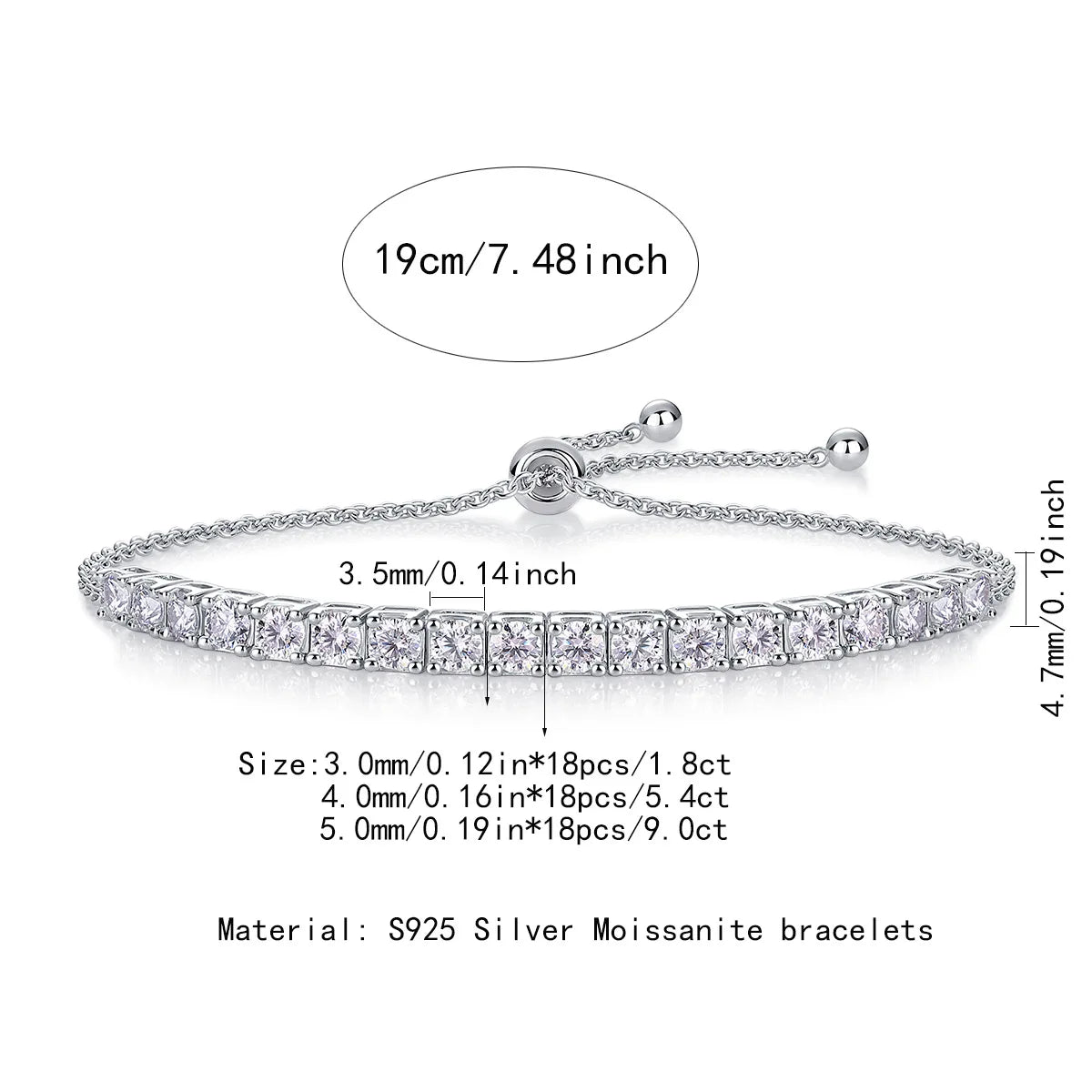 Vela Moissanite Bracelet