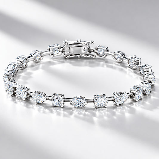 Full Moissanite Tennis Bracelet