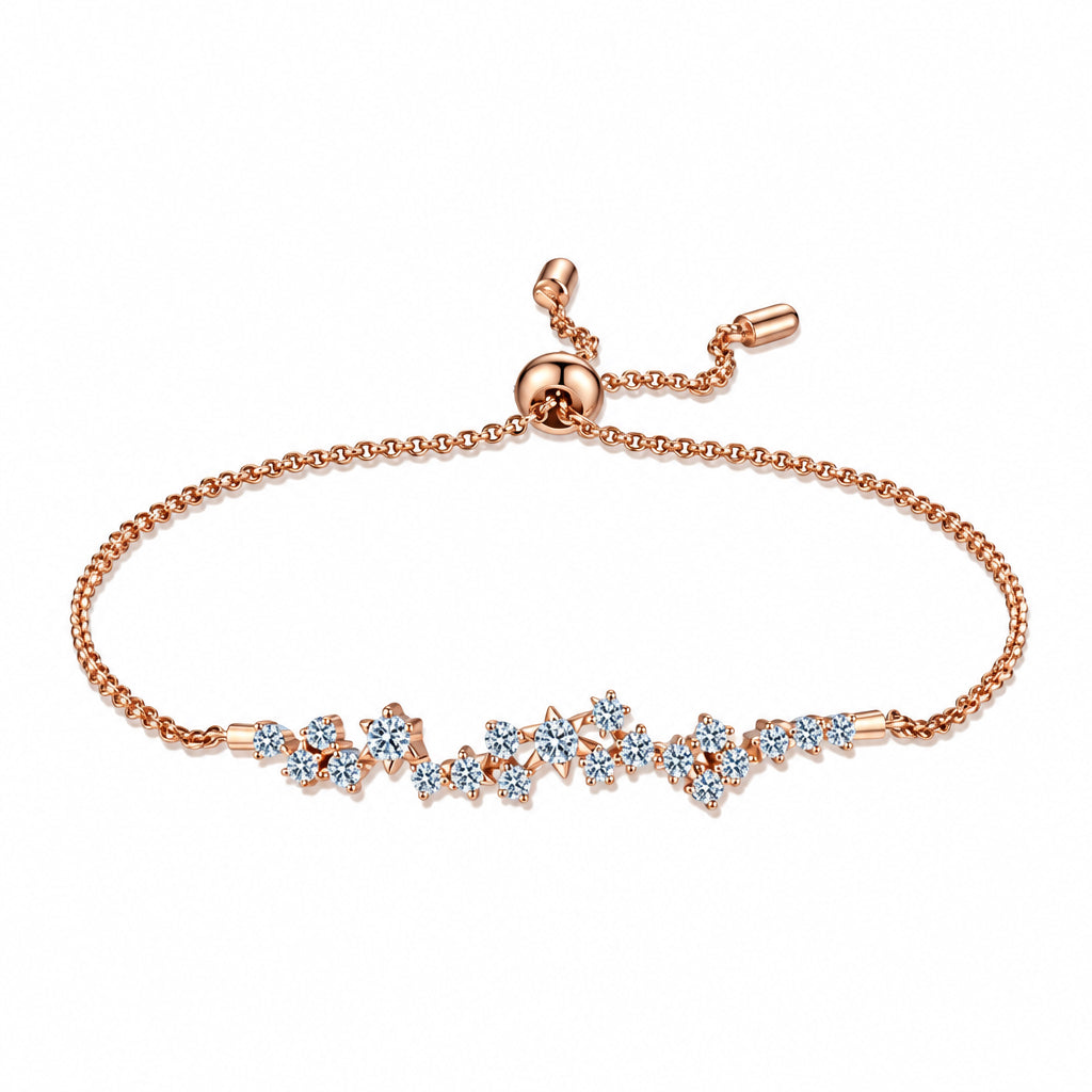 Moissanite Chain Bracelet