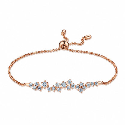 Moissanite Chain Bracelet