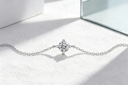 Round-Cut Moissanite Bracelet