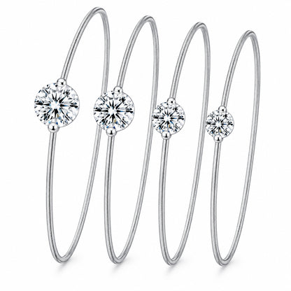 Floating Moissanite Bracelet