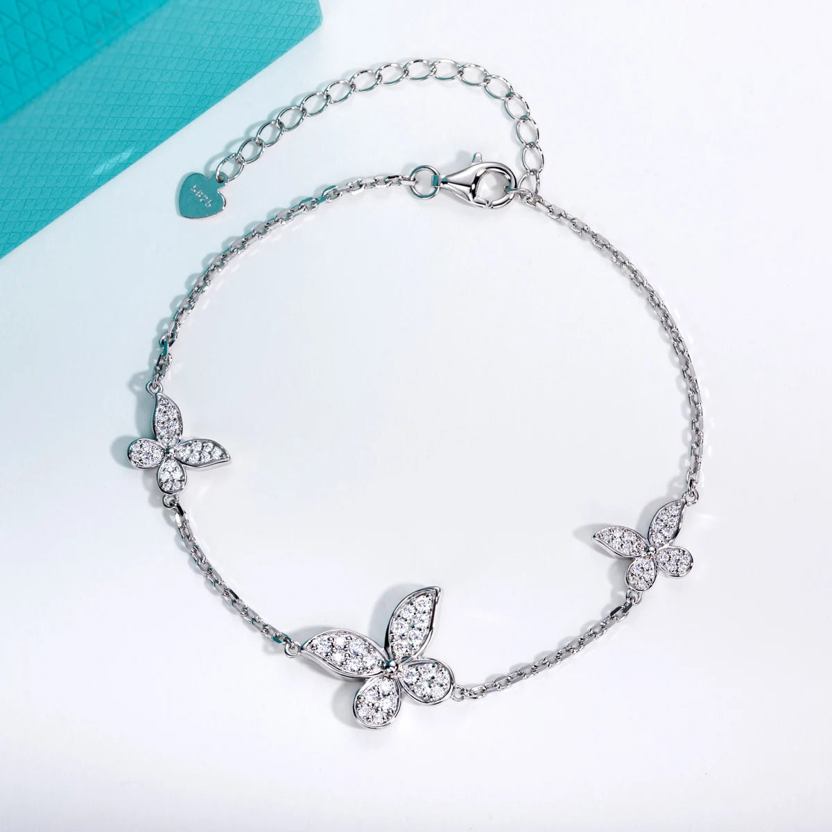 Moissanite Butterfly Bracelet