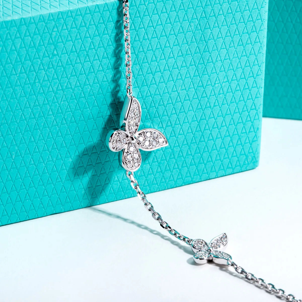 Moissanite Butterfly Bracelet