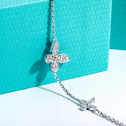 Moissanite Butterfly Bracelet