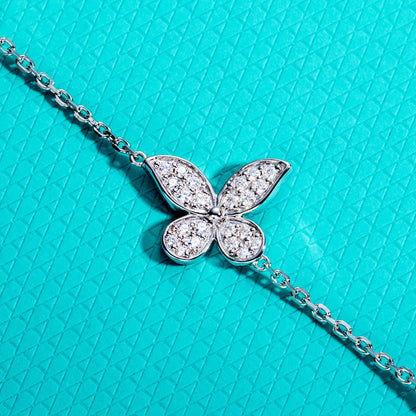 Moissanite Butterfly Bracelet